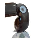 Mid-Century Modern Murano Glass Art Tucan Sculpture by Licio Zanetti