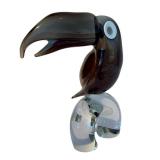 Mid-Century Modern Murano Glass Art Tucan Sculpture by Licio Zanetti