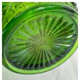 26" Vintage Swung Vase - LE Smith - Diamond Butt - Avocado