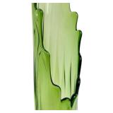 26" Vintage Swung Vase - LE Smith - Diamond Butt - Avocado