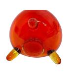 Vintage Mid Century Amberina L.E. Smith Swing Vase