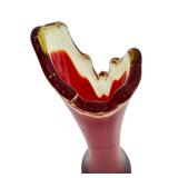 Vintage Mid Century Amberina L.E. Smith Swing Vase