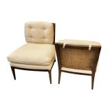 (2) Mid-Century Robsjohn-Gibbings Widdicomb Slipper Chairs