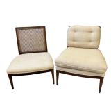(2) Mid-Century Robsjohn-Gibbings Widdicomb Slipper Chairs
