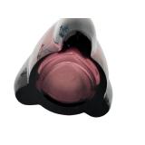 Vintage MCM Viking Amethyst Purple Three 3 Foil Swung Stretch Glass Vase