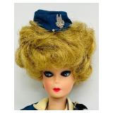 Vintage 1962 Mattel Barbie Bubble Cut American Airlines Stewardess