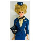 Vintage 1962 Mattel Barbie Bubble Cut American Airlines Stewardess