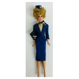 Vintage 1962 Mattel Barbie Bubble Cut American Airlines Stewardess