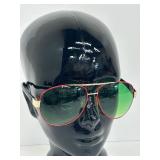 Vintage Green Tinted  Aviator Style Sunglasses