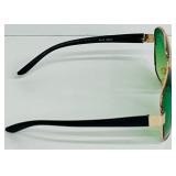 Vintage Green Tinted  Aviator Style Sunglasses
