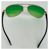 Vintage Green Tinted  Aviator Style Sunglasses