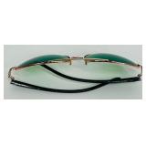 Vintage Green Tinted  Aviator Style Sunglasses