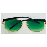 Vintage Green Tinted  Aviator Style Sunglasses