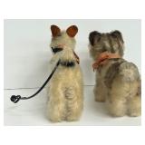 Vintage Steiff Dog and Tabby Cat