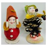 Vintage Christmas Elf Pine Cone Gnomes and More