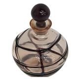 Vintage Art Nouveau Glass Perfume Bottle