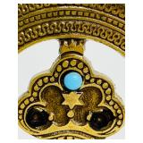 Gorgeous Vintage Brass Bookend Made in Israel