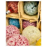 Vintage Ice GLOW Christmas Snowball Light Bulbs