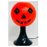 Vintage Bayshore Plastic Halloween Blow Mold Jack-O-Lantern Pumpkin Lamp
