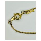 Scorpion Pendant Necklace with Vintage Trifari Chain and Beautiful Malachite Pendant