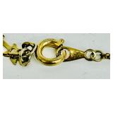 Scorpion Pendant Necklace with Vintage Trifari Chain and Beautiful Malachite Pendant