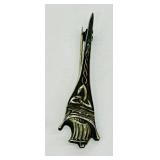 Vintage Scottish Early Robert Allison Glasgow Silver Kilt Pin Brooch