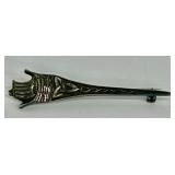 Vintage Scottish Early Robert Allison Glasgow Silver Kilt Pin Brooch