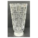 Signed "Thousand Windows" Crystal Vase by Orrefors Designed by Simon Gate
