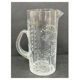 Vintage Iitalla Flora Pitcher with Four Glasses Designed by Oiva Toikka