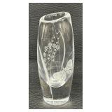 Two Vintage Signed Etched Crystal Vases by Kosta Boda and More