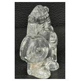 Vintage Magnor Crystal Nordic Viking Paperweight