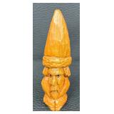 Hand Carved Wooden Bear and Viking Figurines