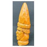 Hand Carved Wooden Bear and Viking Figurines