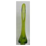 Vintage Mid Century Viking Glass Epic Drape Swung Vase