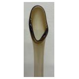 Vintage Viking Four Petal Glass Swung Amber Brown Glass Vase