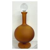 Satin Art Glass Genie Bottle Decanter by Zodax