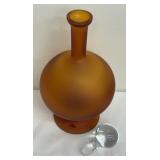 Satin Art Glass Genie Bottle Decanter by Zodax