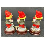 Three Rolf Lidberg for Moose International Figurines