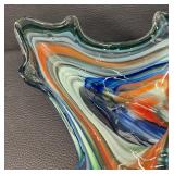 Vintage Sooner Slag Glass Swan