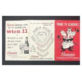 Hamms Beer Minnesota Twins Baseball Schedule Pamphlets including the 1964 Season