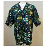 Vintage 1960’s Pomaré-Tahiti Bark Cloth Shirt