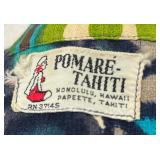 Vintage 1960’s Pomaré-Tahiti Bark Cloth Shirt
