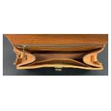 Vintage Leather Artisan Embossed Handbag / Vintage Leather Embossed Hand Tooled Handbag