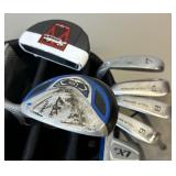 Lynx Golf Bag with Lynx and Spider Golf Clubs