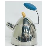 Michael Graves Postmodern Vintage 1990s Stainless Steel Tea Kettle (No Whistle)