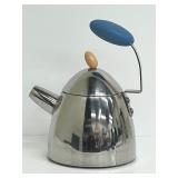 Michael Graves Postmodern Vintage 1990s Stainless Steel Tea Kettle (No Whistle)