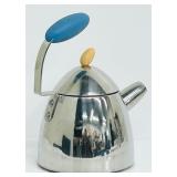 Michael Graves Postmodern Vintage 1990s Stainless Steel Tea Kettle (No Whistle)