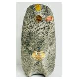 Vintage Bischoff Brandy Rooster Decanter Hand Painted Italian