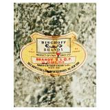 Vintage Bischoff Brandy Rooster Decanter Hand Painted Italian