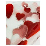 Stunning Art Glass Decor including Floral Vintage Peggy Karr Pansies Fused Art Glass Bowl Ruffled Edge, Enamel Signed Covered Dish and More!